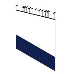 PSS Divider Curtain 4025 - Slope-Fold